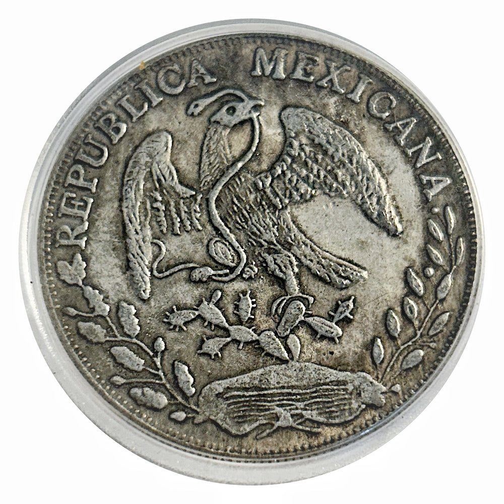 Lucky Craft Coin  Copper 1882 Mexico 8 Reales Medal in Capsule