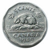 1949 Canadian 5-Cent Beaver Nickel Coin(Circulated) VF