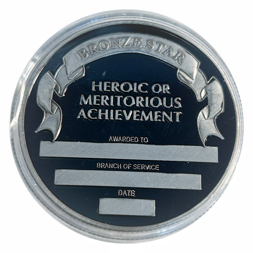 Lucky Craft Colored Coin Bronze Star Military Tribute  in Capsule