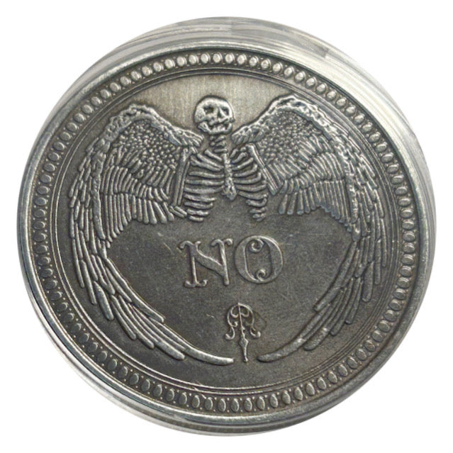 Lucky Decision Copper Coin Yes / No  in Plastic Capsule