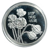 Lucky Copper Coin Poppy Flower in Plastic Capsule
