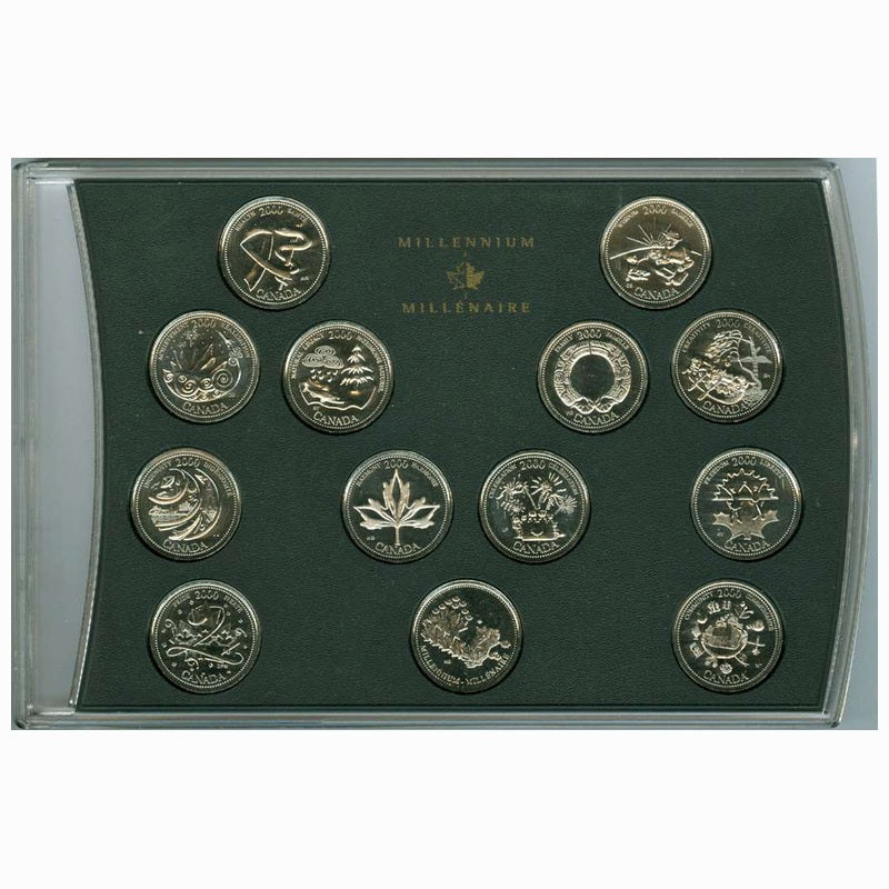 2000 Millennium 12-Coin & Nestlé Medallion Set