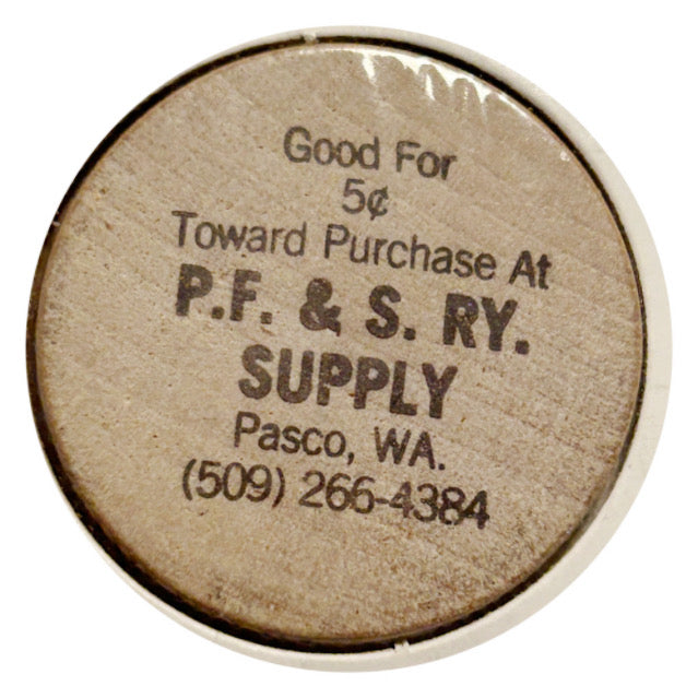 Wooden Nickel Vintage Advertising Token Collectible