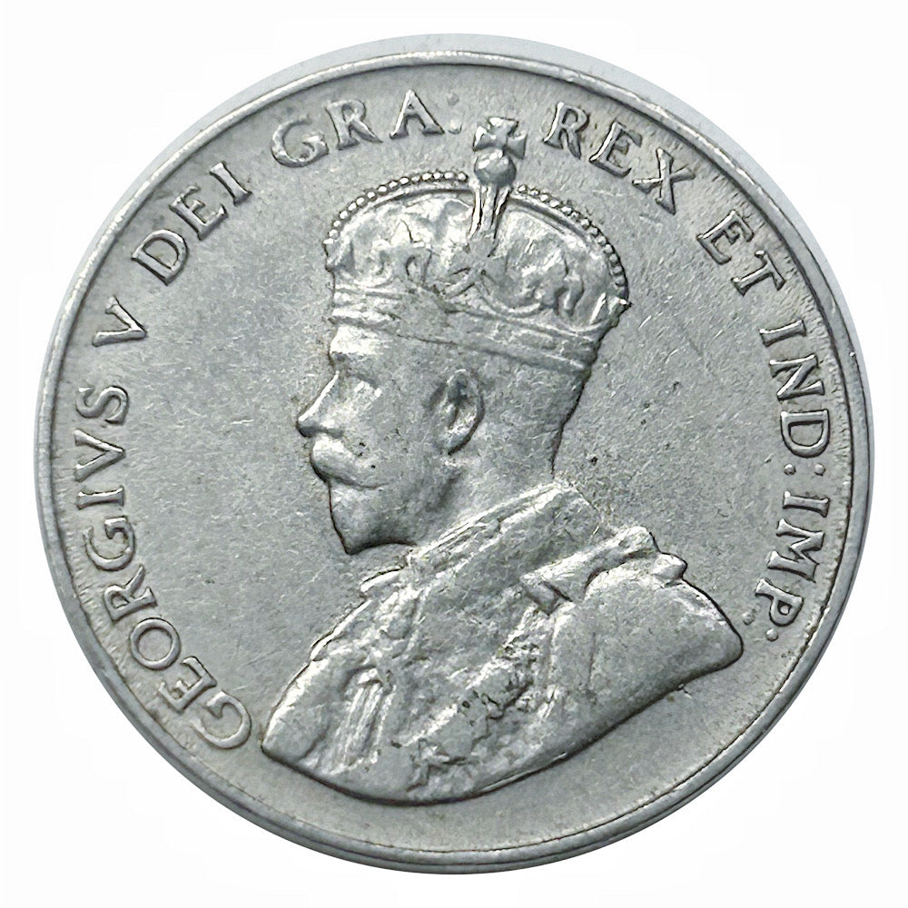 Pièce canadienne de 5 cents en nickel castor de 1933 (circulée) VG