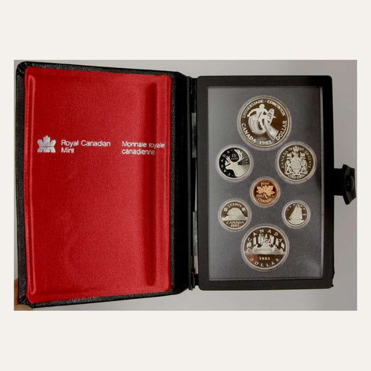 1983 Canada Edmonton World University Games 7-Coin Proof Set RCM OGP
