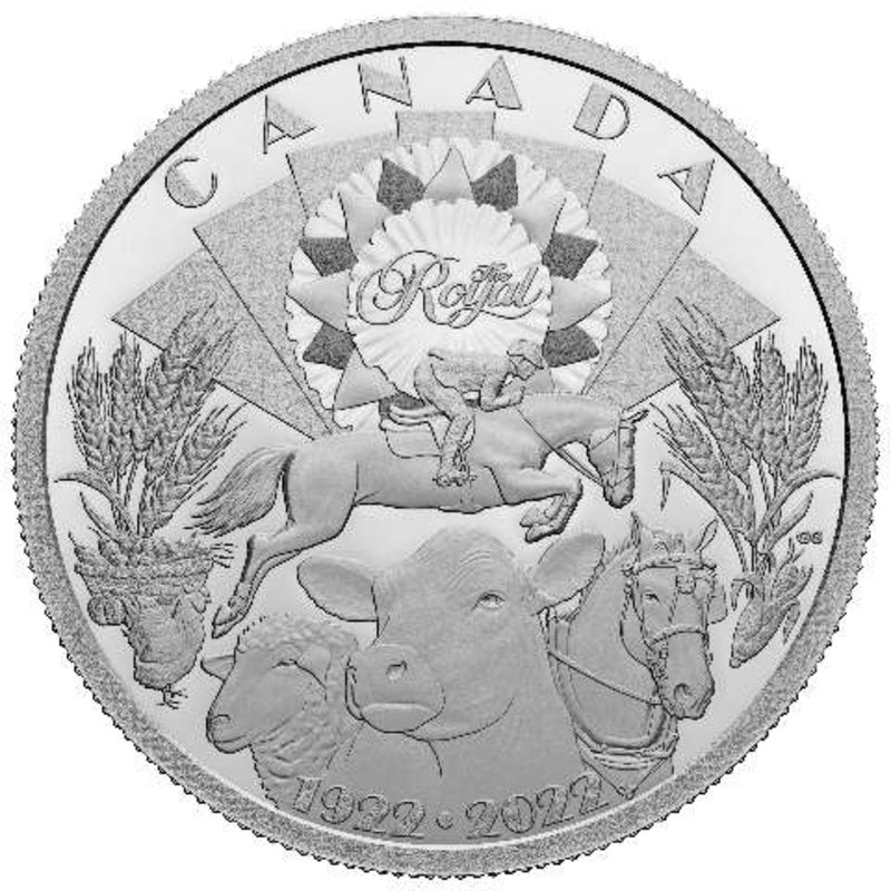 2022 Canada $30 Royal Agricultural Winter Fair 100th Anniversary Silver Coin