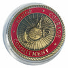 Lucky Craft Colored Coin Semper Fi United States Marines Challenge   in Capsule