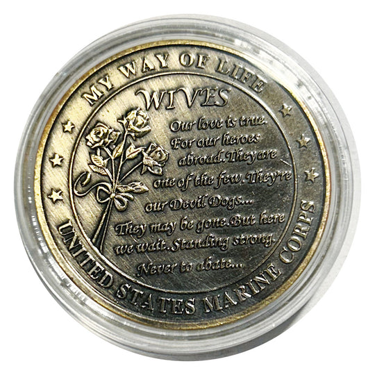 Lucky Colored Coin Lucky Coin Military Commemorative in Plastic Capsule