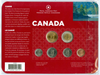2010 Canada Base Metal Card Canoe Coin Collector Card to hold Standard 6 coins