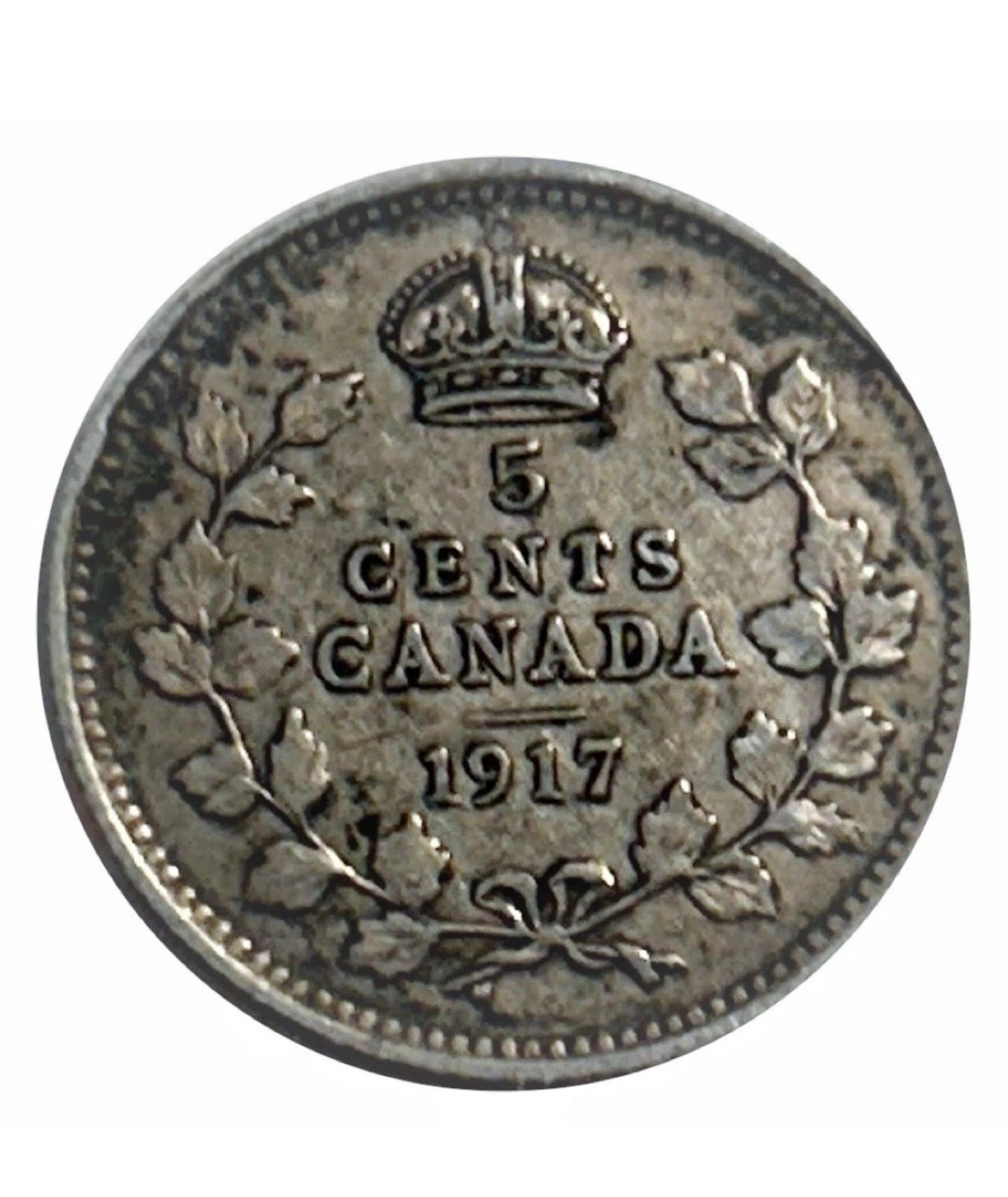 Petite pièce de 5 cents en argent du Canada de 1911 - VG/F