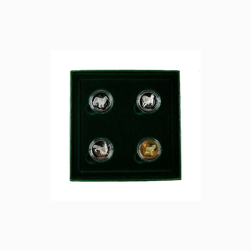 1997 Canada's Best Friends 4-Coin Sterling Silver 50c Proof Set RCM