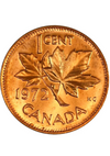 1972  Canada One Cent Copper Penny BU