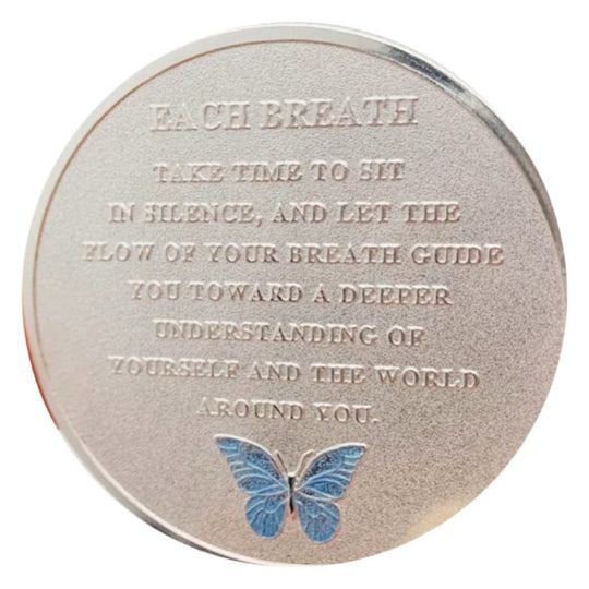 Lucky Coin Colored Butterfly Fairy in Protective Plastic Capsule