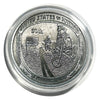 Lucky Copper Coin Moon Footprint in Protective Plastic Capsule
