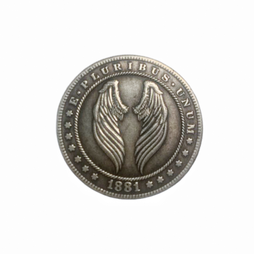 Copper Craft  Coin “Angel Wings   “40mm Hobo Nickel Big Coin