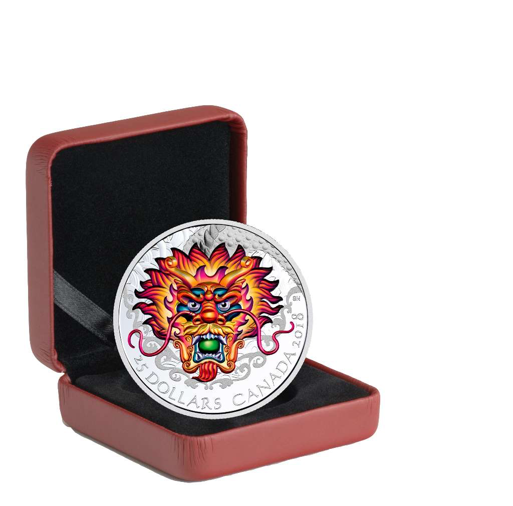 2018 Canada $25 Dragon Boat - 1 oz Pure Silver Coin