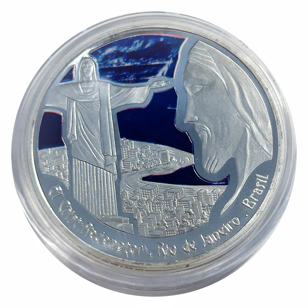 Lucky Craft Coin Christ the Redeemer Rio Brazil Medal in Capsule