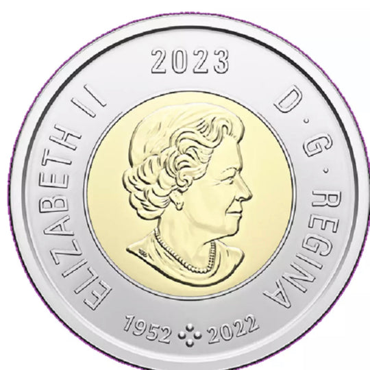 Canada 2023 Jean Paul Riopelle 100th  Colourized & Plain Toonie Set BU 2 coins*