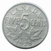 Pièce canadienne de 5 cents en nickel castor de 1928 VF