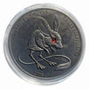 Lucky Craft Coin Wildlife Jerboa Desert Mouse  Medal in Capsule