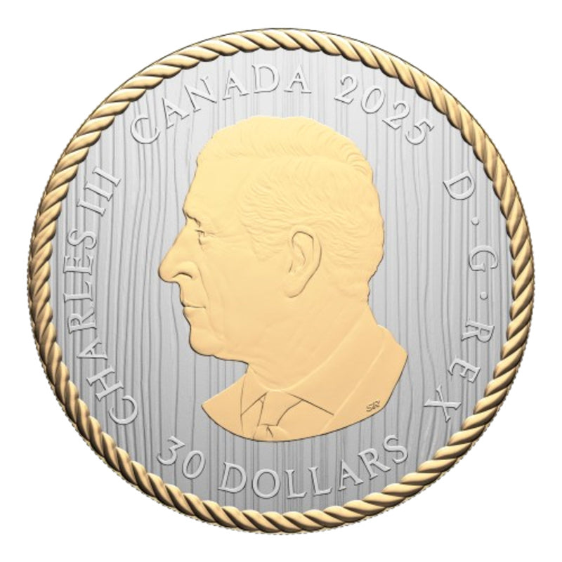 2025 Canada $30 The Ancestor Orca 2 oz Pure Silver Coin Selective Gold Plating