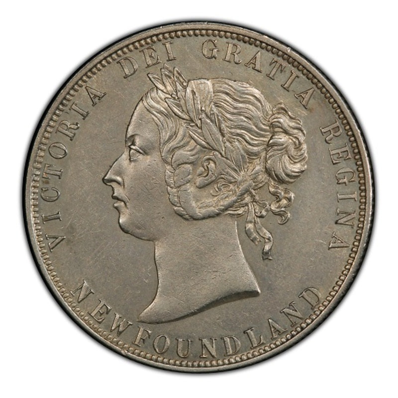 1880 Canada Silver 50 cents Newfoundland (Victoria) Coin VG