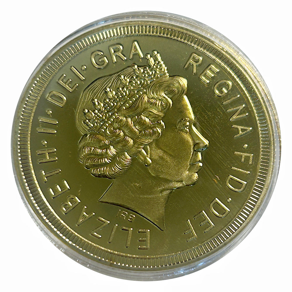 Lucky Craft Coin St George Slaying Dragon Medal in Capsule