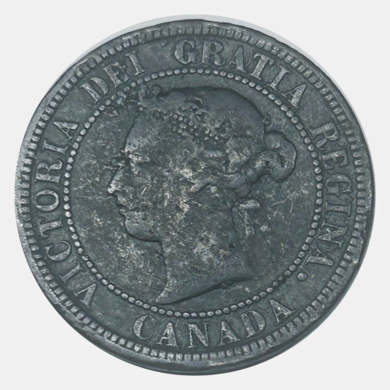 1881 H Queen Victoria large one cent Penny Coin G
