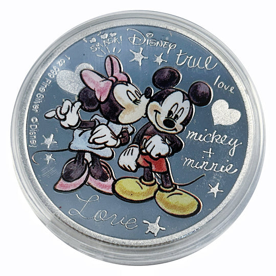 Lucky Craft Coin Mickey Minnie Medal in Capsule
