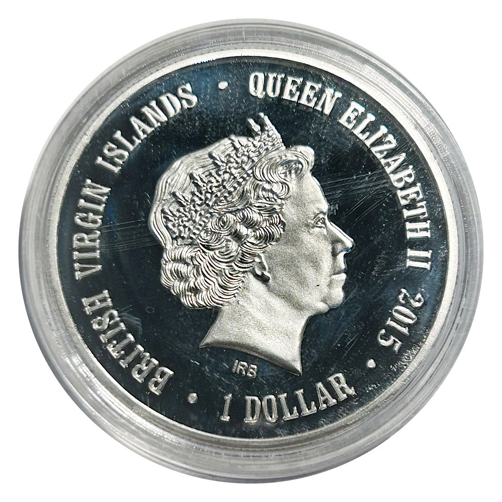 Lucky Coin Snow Leopard in Plastic Capsule