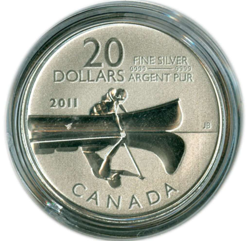 2011 Canada Silver  $20 Canoe - 20 for 20 SP .256oz