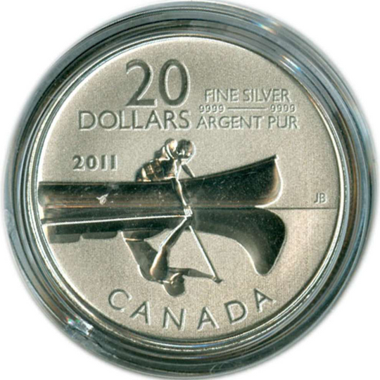 2011 Canada Silver  $20 Canoe - 20 for 20 SP .256oz