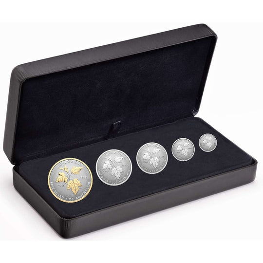 2024 Canada Autumn Beauty Fractional 5-Coin Silver Set
