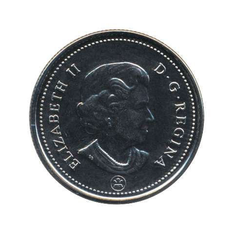 2009 Canada 25 Cents Congratulations Fireworks Coloured Coin in Greeting Card