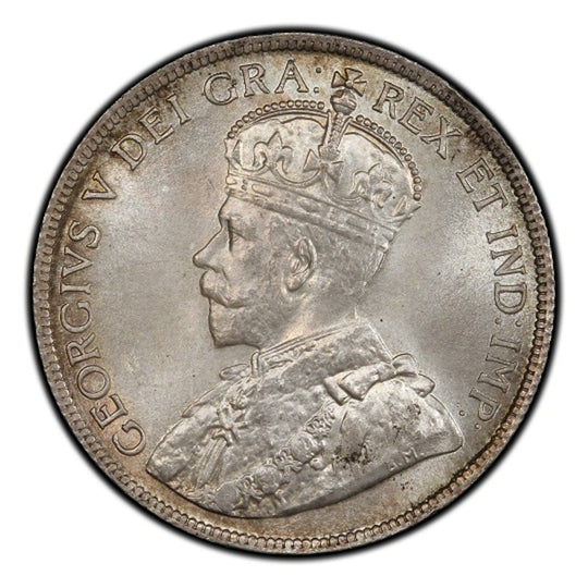 1917 C Canada Silver 50 cents Newfoundland  Coin VG