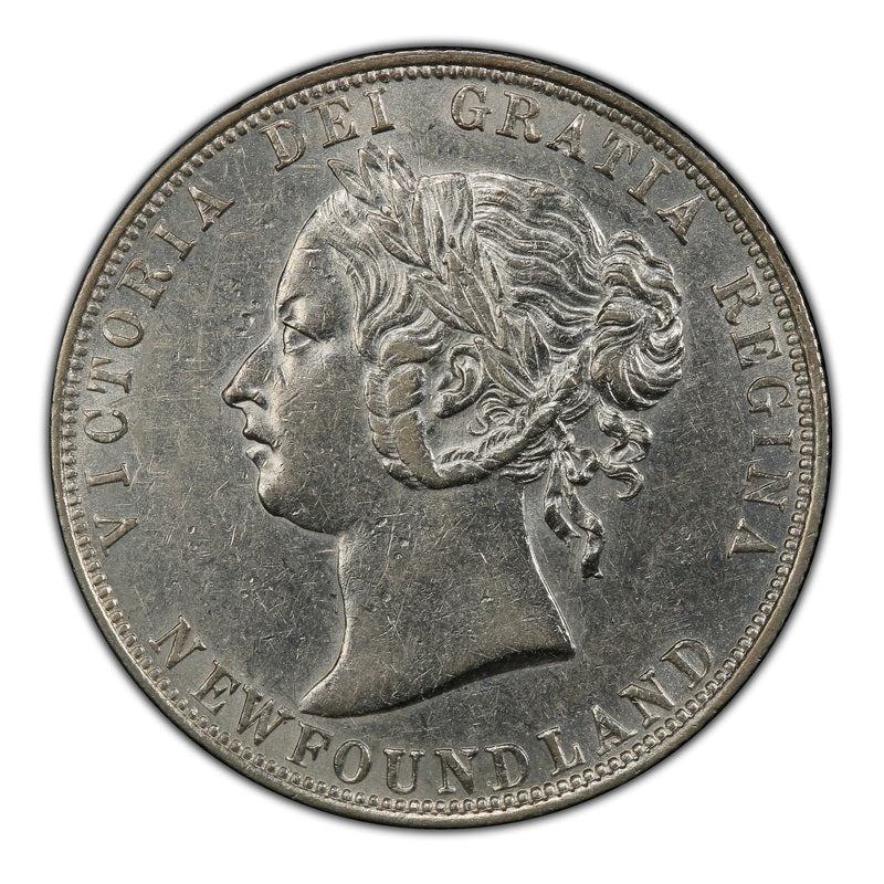 1894 Canada Silver 50 cents Newfoundland (Victoria) Coin VG