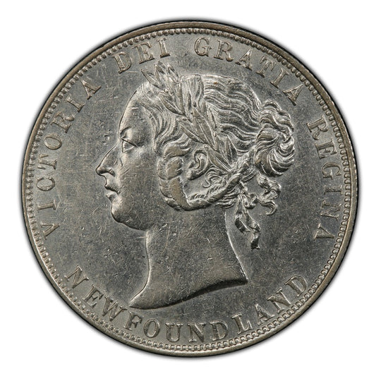 1894 Canada Silver 50 cents Newfoundland (Victoria) Coin VG