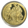 Lucky Copper Coin European Classical Goddess  in Plastic Capsule