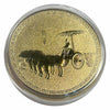 Lucky Craft Colored Coin Chinese Traditional Carriage Art in Capsule