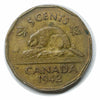 Canada 5 Cents 1942 Tombac Georges VI TTB