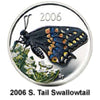2006 Canada 50-Cent Short-Tailed Swallowtail Butterfly Silver Coin