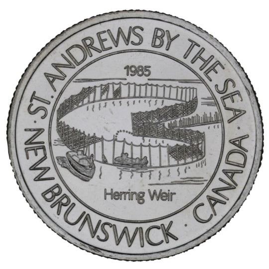 1983 St. Andrews by the Sea - $2 Municipal Trade Token  UNC