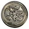 Hobo Coin - mechanical brass Craft Gift Coin Copper Engraved