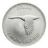 1967 Canadian Silver Dollar Coin  MS60