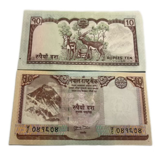2010 Nepal  10 Rupees Banknote Mount Everest  UNC