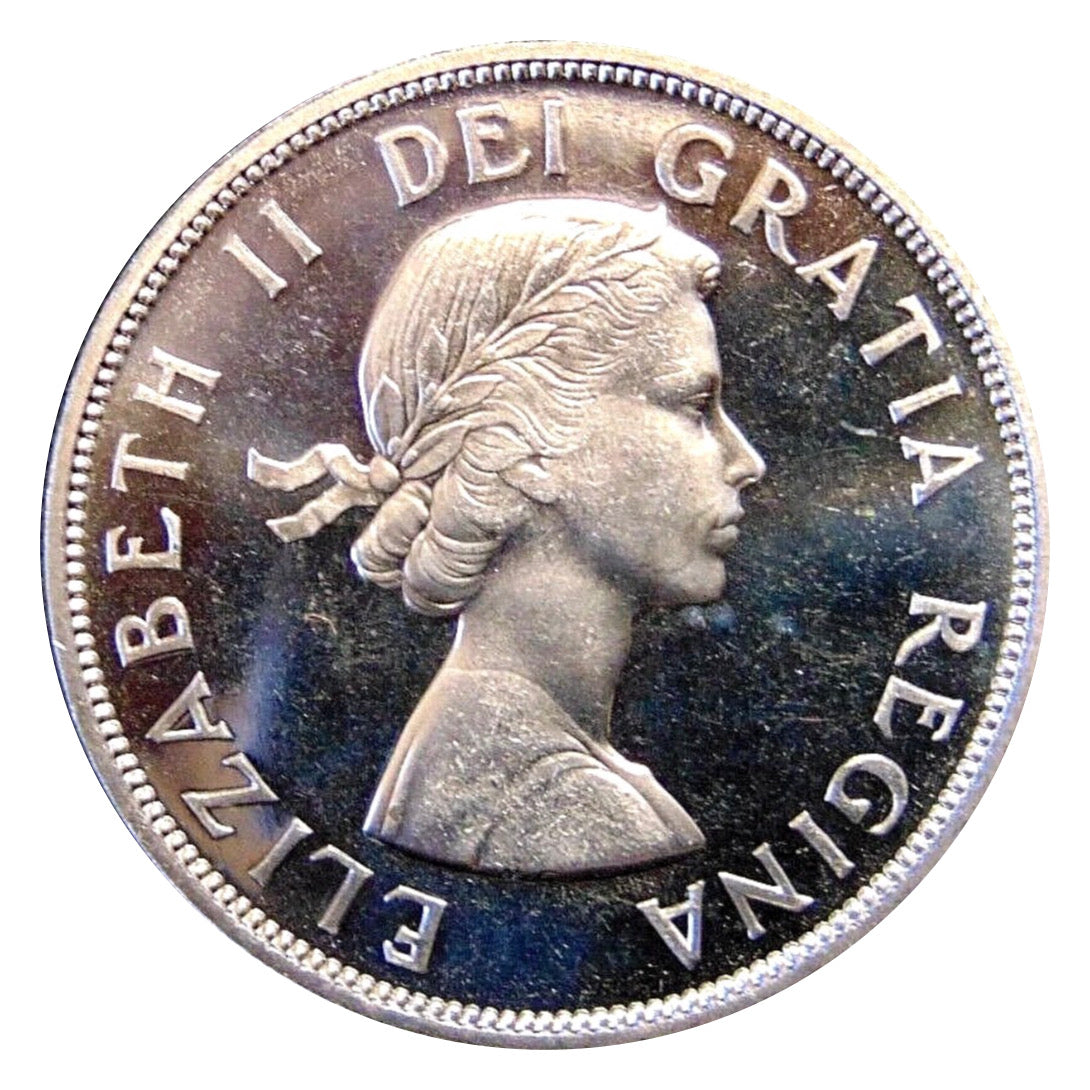 1961 Canadian Silver Dollar Coin  MS60
