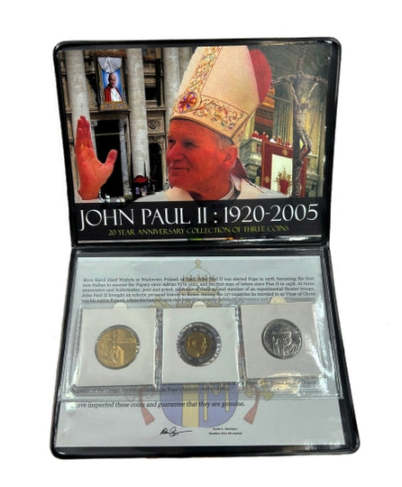 John Paul the Great – Three Coins Honoring a Modern Saint
