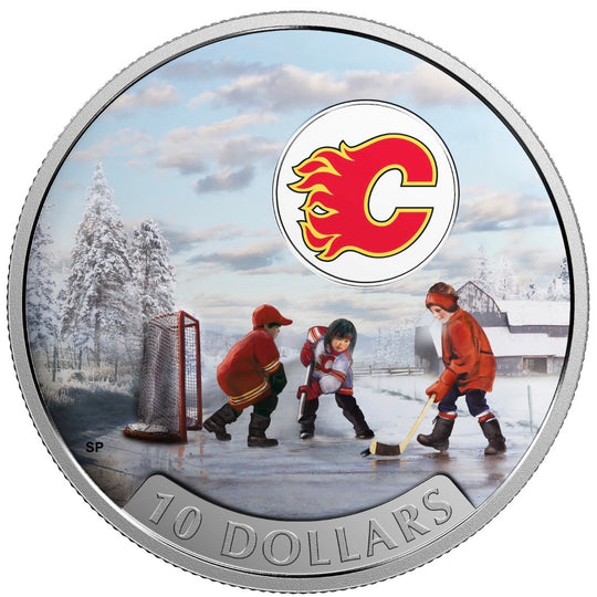 2017 Canada Silver  $10 Passion to Play - Calgary Flames