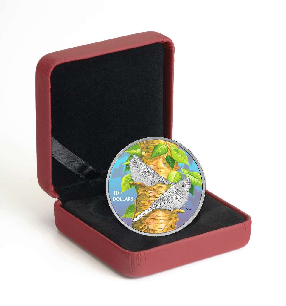 Canada Silver 2017 $10 Birds Among Nature's Colours: Tufted Titmouse .51oz