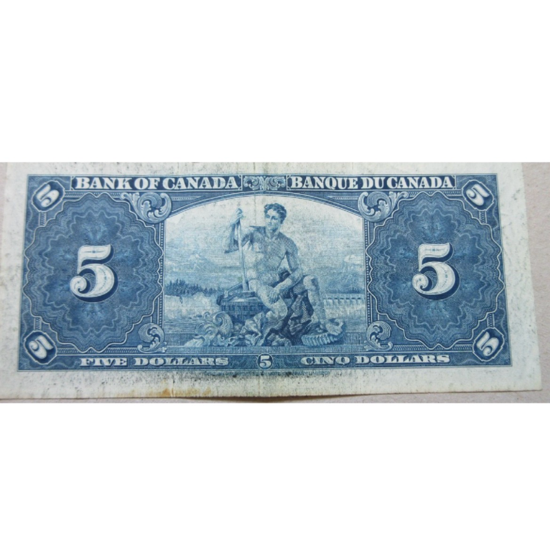 1937 Canada  $5 Five Dollar Note